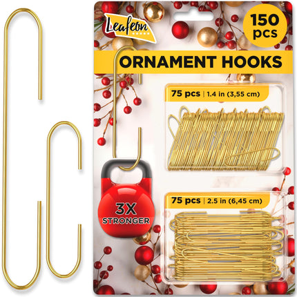 50 Pack Christmas Ornament Hooks – Great Ornament Hangers for Christmas Tree Decoration (Silver)