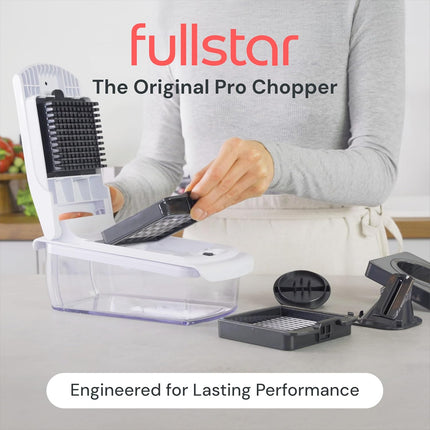Fullstar Chopper chopping vegetables in use