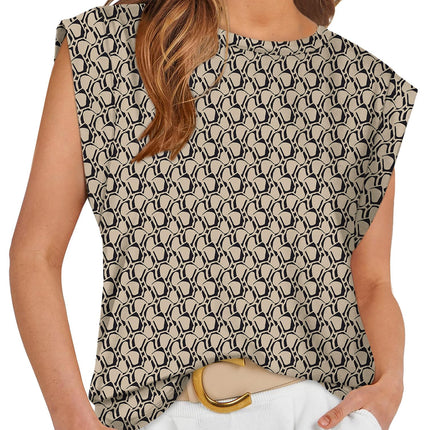 Cap Sleeve Tops for Women Summer Top Basic Tee Shirts Business Casual Tank Loose Fit 2026 Fashion