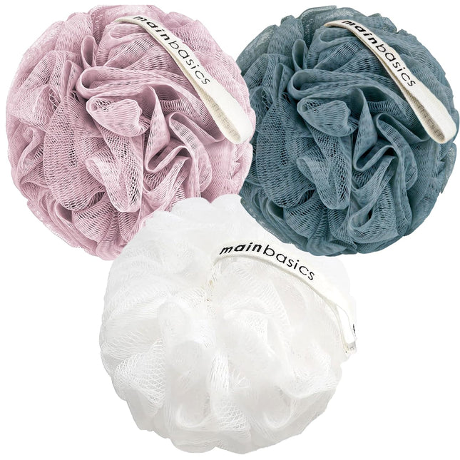 Bath Shower Loofah Sponge Pouf Body Scrubber Exfoliator Body