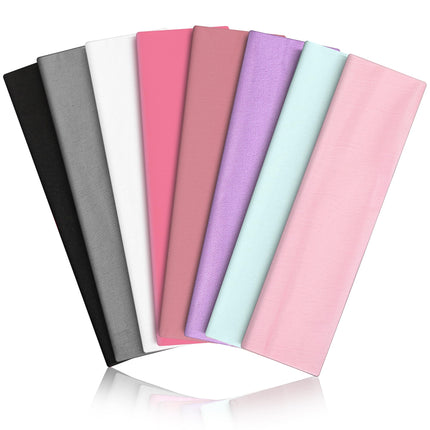 Headbands for Women 8PCS, Summer-Exclusive Elastic Non Slip Hair Head Bands
