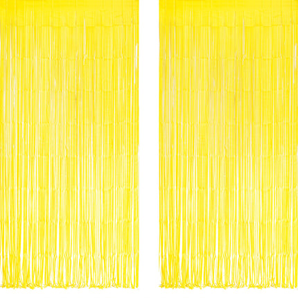 Iridescent Party Streamers Backdrop 3.2ft x 6.5ft 2 PCS