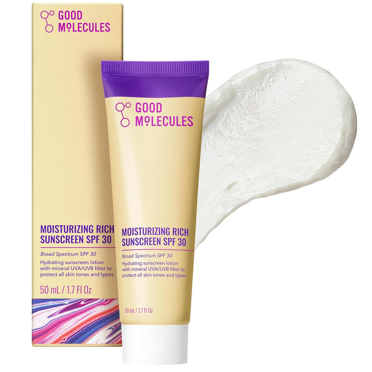 Moisturizing Rich Sunscreen SPF 30 Mineral Zinc Oxide Face Sunscreen