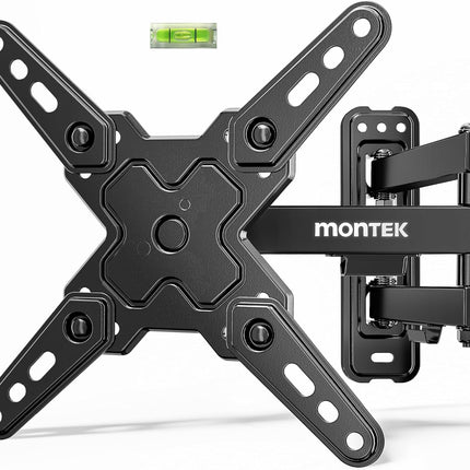 monTEK Full Motion TV Wall Mount Bracket for Most 13-43 Inch LED LCD Flat Screen TVs & Monitors, Swivel Tilt Extension Rotation with Articulating Arms, TV Mount Max VESA 200x200mm, up to 44lbs