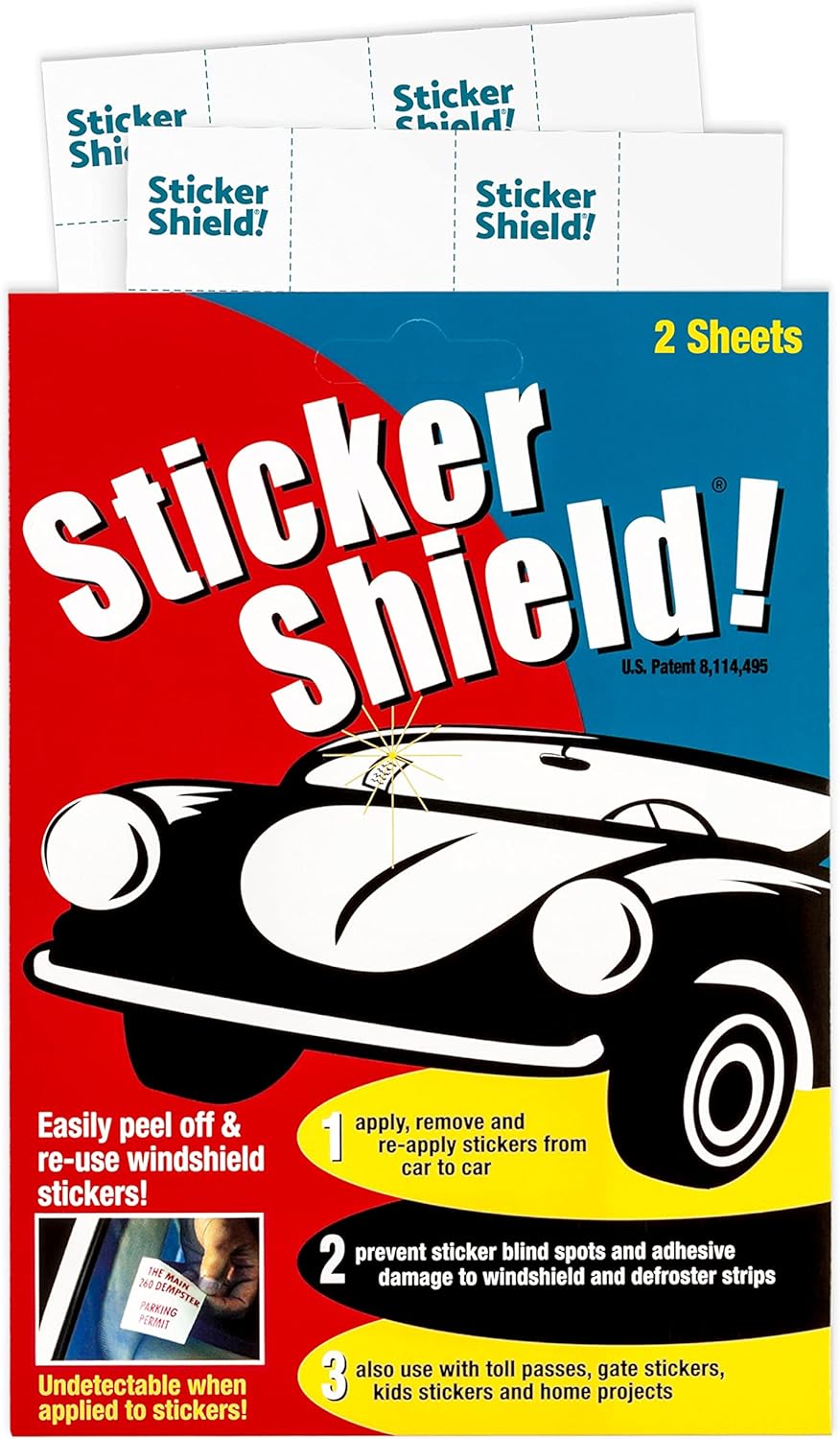Windshield Sticker Applicator for Easy Application, Removal and