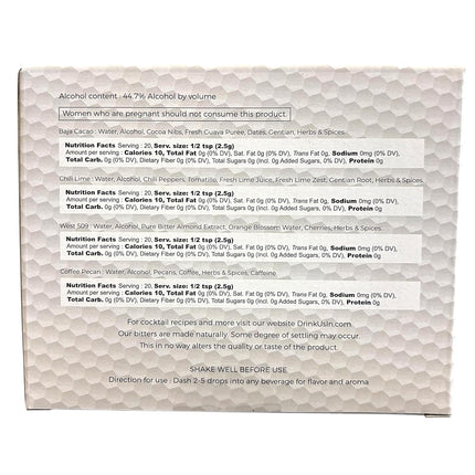 Warn Reserve Bitters Sample & Gift Set – 4 Flavors (1.7 fl oz), Select Variety Pack for Cocktails