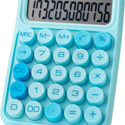 Mr. Pen- Mechanical Switch Calculator, 12 Digits, Large LCD Display, Blue Calculator Big Buttons