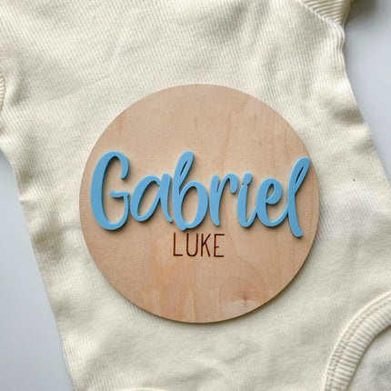 Double Sided Personalized Newborn Announcement Sign for Hospital, Baby Birth Announcement Sign, Newborn Photography Props, Announcement Sign for New Baby - Authentic Genuine Product