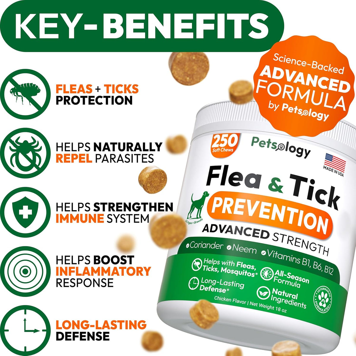 Flea and Tick Prevention Soft Chews for Dogs, 250 Count - photo 3