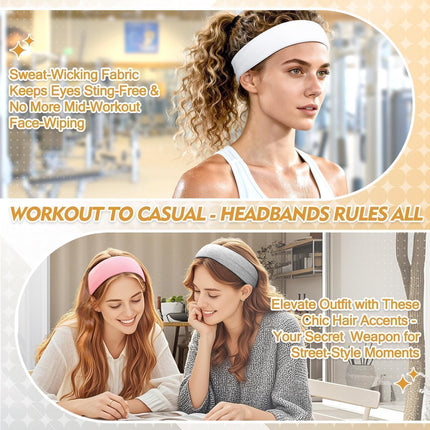 Headbands for Women 8 Pack, Head Bands Stocking Stuffers for Women