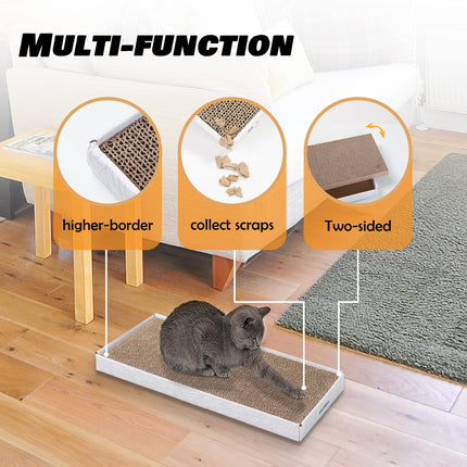 Cardboard Scratcher Pad Scratching Post: 3PCS Cat Cardboard,Cat Scratch Pad,Cat Post,Double-Sided Design for Double Life…