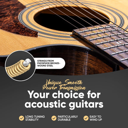 HAVENDI® Guitar Strings I Acoustic guitar strings with Phosphor Bronze Coating I Brilliant Sound Quality I Includes 3 Picks