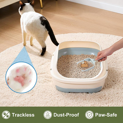 Cat Litter Pellets Exclusively for Double Layer Cat Litter Box, Super Odor Control Zeolite Litter, Non Clumping Cat Litter, Low-Tracking, Low Consumption, Unscented (3.6lb x 2)