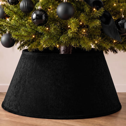 Navy Blue Velvet Christmas Tree Collar 24‘’ Tree Base Cover