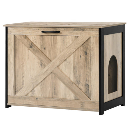 Cat Litter Box Enclosure, Hidden Litter Box Furniture, 23.6 Inches
