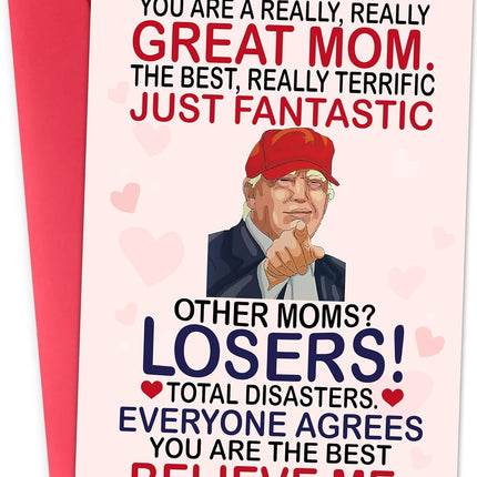 Funny Mothers Day Card Gifts for Mom, Wife - Mothers Day Gifts for Mom from Daughter, Son, Kids, Husband on Mothers Day - Heartfelt Message to Mother, Perfect for Birthday, Mothers Day Gifts, Humorous Mom Greeting Cards, Premium Quality