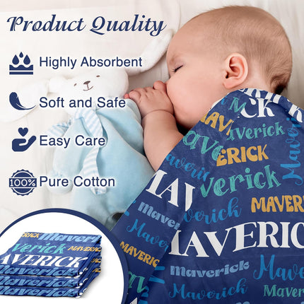 Personalized Baby Blanket - Monogrammed Baby Blanket, Custom Baby Blanket, Toddlers Customized Baby Blanket With Name, Kids & Baby Name Blanket, Personalized Baby Items & Gifts (Design 4, 30" x 50")