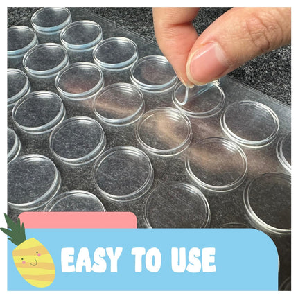 D-NYX Double Sided Tape Sticky Dot Removable Putty No Trace Clear Sticky Tack Waterproof Stickers for Festival Decoration Picture Hanging Museum Wax Gel, Earthquake Putty Hanging Strips Mounting Dots