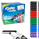 Dry Erase Markers, Low Odor Ink, Chisel Tip, 40 Count - Whiteboard, Calendar, Organization, Essential Supplies for Office, School, Classroom, Teachers