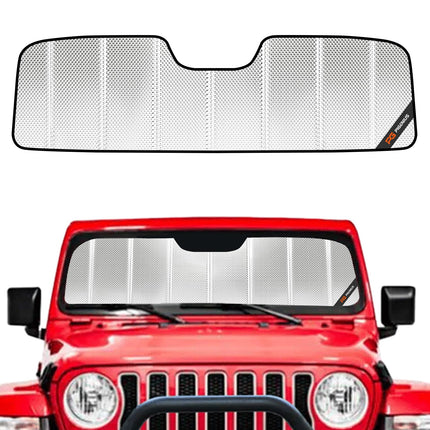 Windshield Sun Shade for Jeep Wrangler JL 2018-2026, Gladiator 2020-2026 Front Window Sunshade - AstraGuard