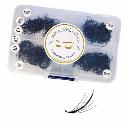 1000 Premade volume fans Mixed 4 lengths 9-12 | 11-14 | 13-16 CC, D Curl Wispy Handmade eyelash extensions supplies Russian volume lash promade fan Kimeyelashes (9mm - 12mm, 5D Wispy - 0.07 - D)
