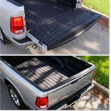 Rear Tailgate Molding Cap Spoiler, Fit for 2009-2018 Dodge Ram 1500/Fit for 2010-2018 Dodge Ram 2500 3500,Tail Gate Protector CH1909100 55372052AH 55372052AF