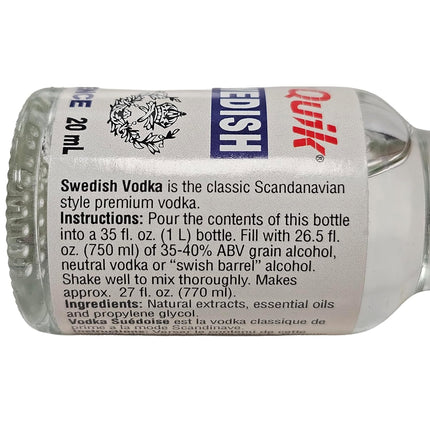 Liquor Quik Natural Vodka Essence, 20 mL (Swedish Vodka)