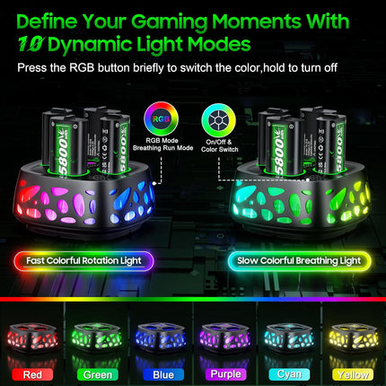 Rechargeable Battery Pack for Xbox with Charger, 4x5800mWh Fast Charging Rechargeable Battery Packs for Xbox Controller Batteries for XboxOne Series X|S,One S/X,Games > Xbox One > Consoles