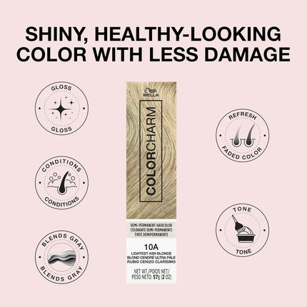 COLORCHARM Demi Permanent Hair Color - Gloss, Refresh & Tone - 2 Fl Oz