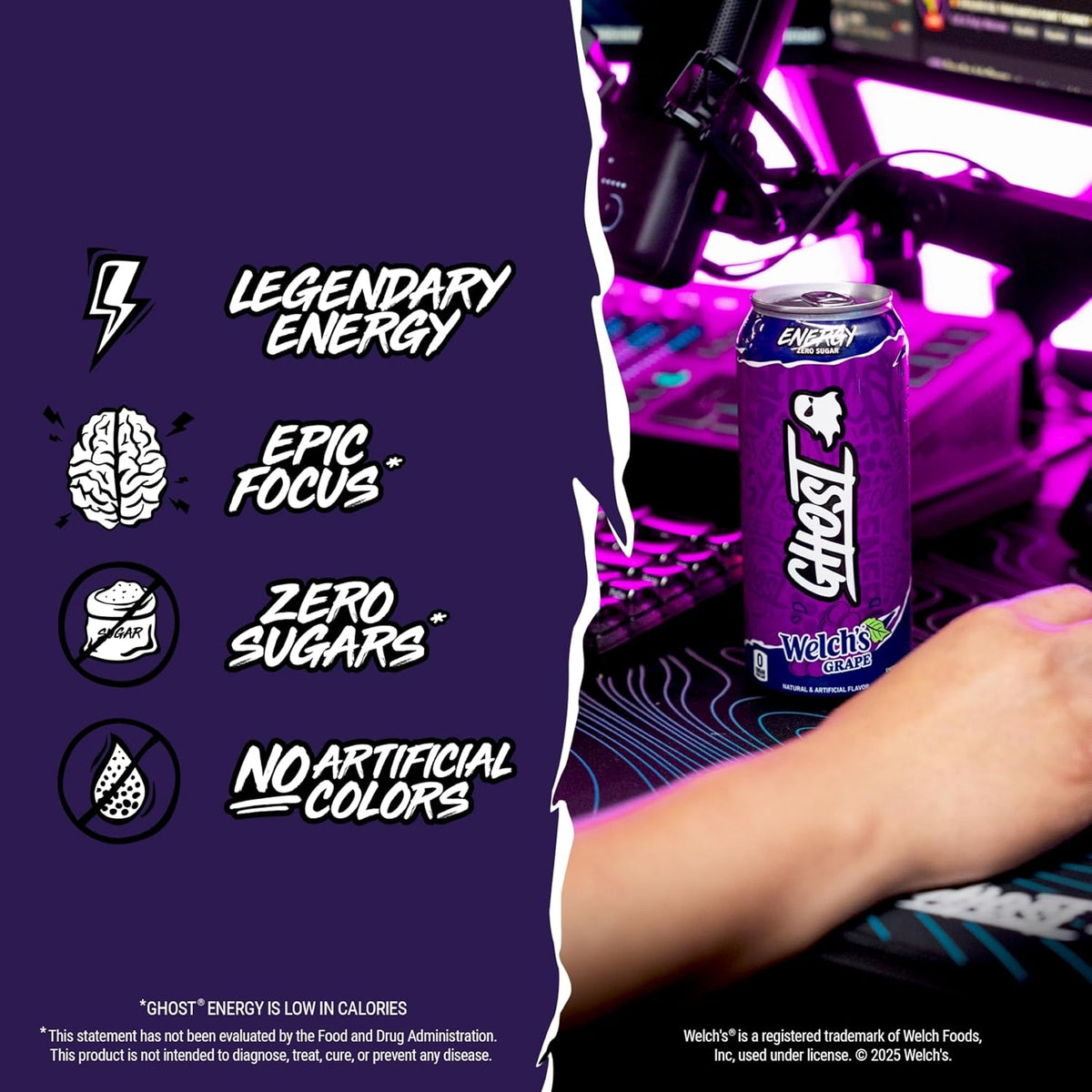 Grape Energy Drink 12-Pack, 16 oz Cans - photo 4