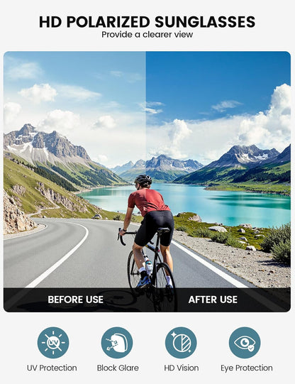 Polarized Sports Sunglasses for Men and Women - photo 5