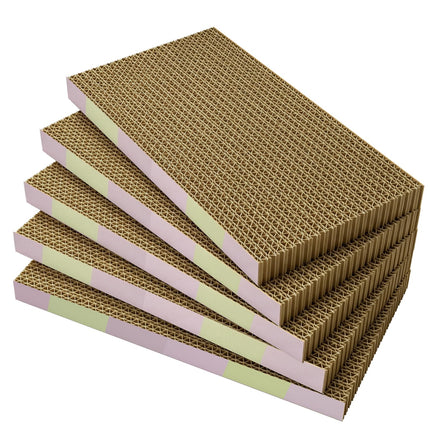5-Pack Reversible Cat Scratcher Pad, Durable Scratching Board