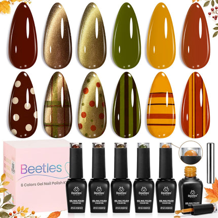 Jelly Gel Nail Polish Set, 6 Colors