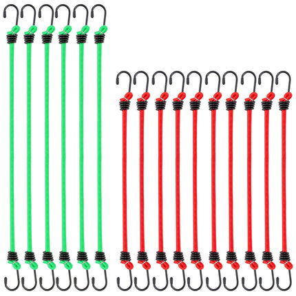 32-Piece Bungee Cord Assortment with Hooks
