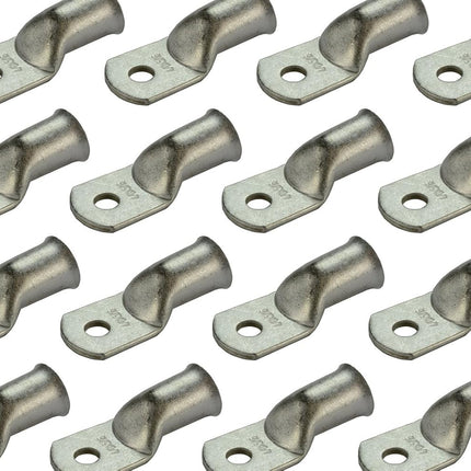 TEMCO 25 Pack Tinned Copper Welding Battery Cable Ends, Lugs Terminal 4/0 AWG 5/16" Hole - Marine Grade (6 AWG to 1/0 AWG Options Available)