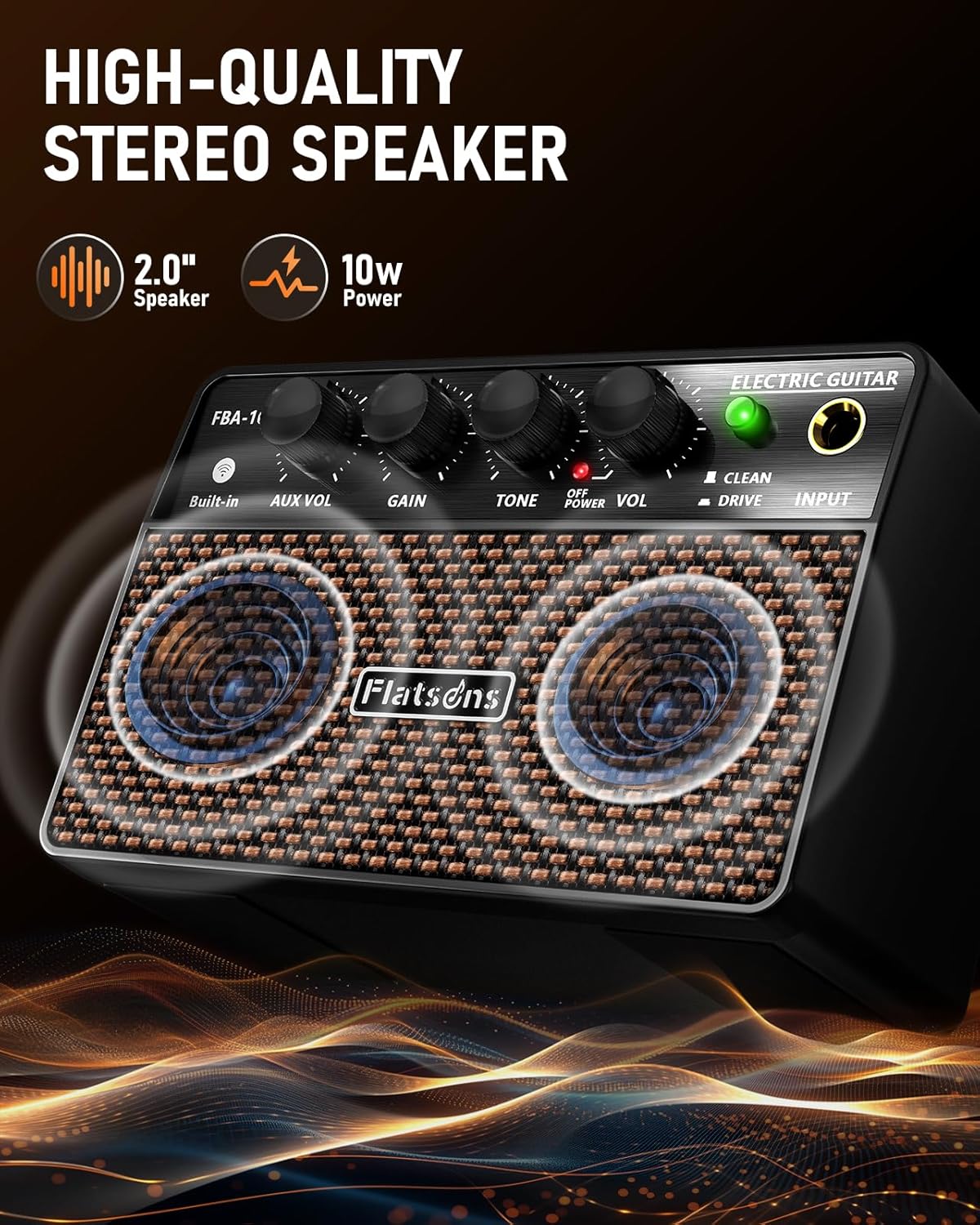 10W Mini Electric Guitar Combo Amplifier - photo 3