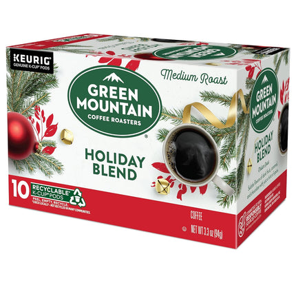 Green Mountain Coffee Roasters K-Cups, Holiday Blend, 10 Count