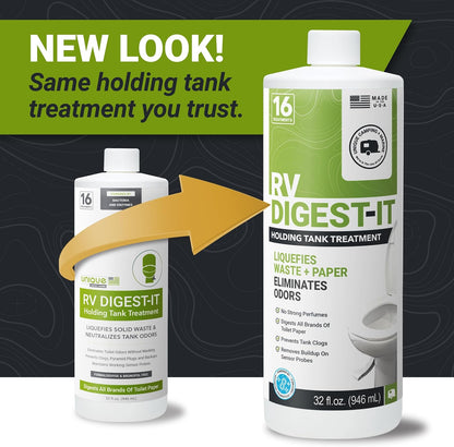 RV RV Toilet Treatment - Eliminates Odors at the Source and Liquifies Waste - 16 Uses Per Bottle (32 oz) - photo 2