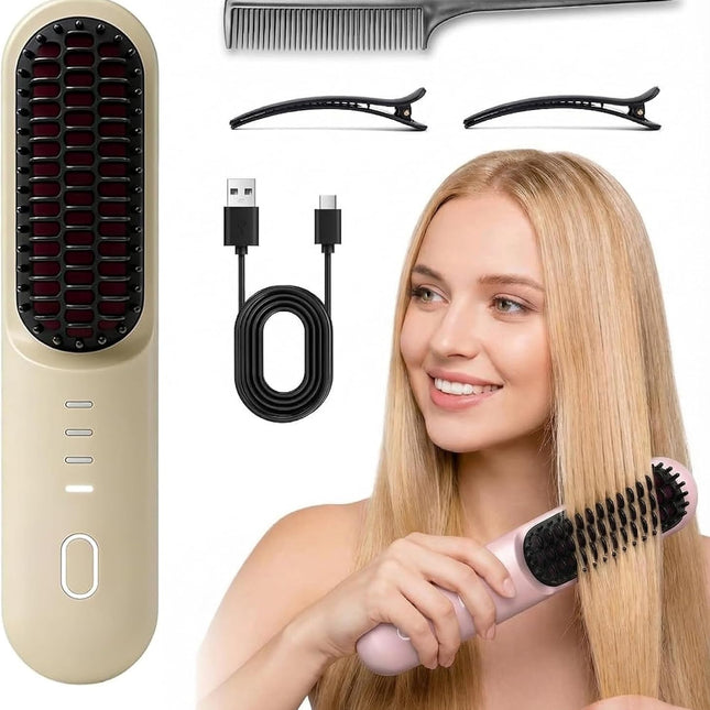 Pro for Short Hair - 2026 Upgraded Cordless Straightening Brush