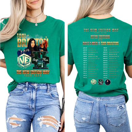 Retro R&B Tour Style Music T Shirt Vintage Concert Look Casual Short Sleeve Streetwear Tee