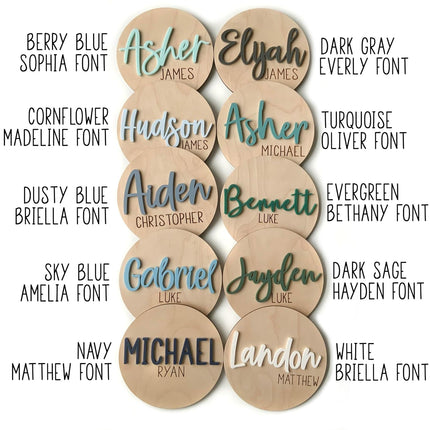 Double Sided Personalized Newborn Announcement Sign for Hospital, Baby Birth Announcement Sign, Newborn Photography Props, Announcement Sign for New Baby
