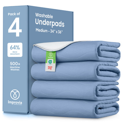 Washable Underpads, Heavy Absorbency Reusable Incontinence Pads