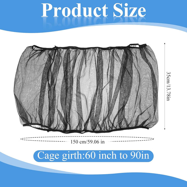 2 Pcs Bird Cage Seed Catcher, Elasticity Bird Cage Cover Seed Catcher Guard