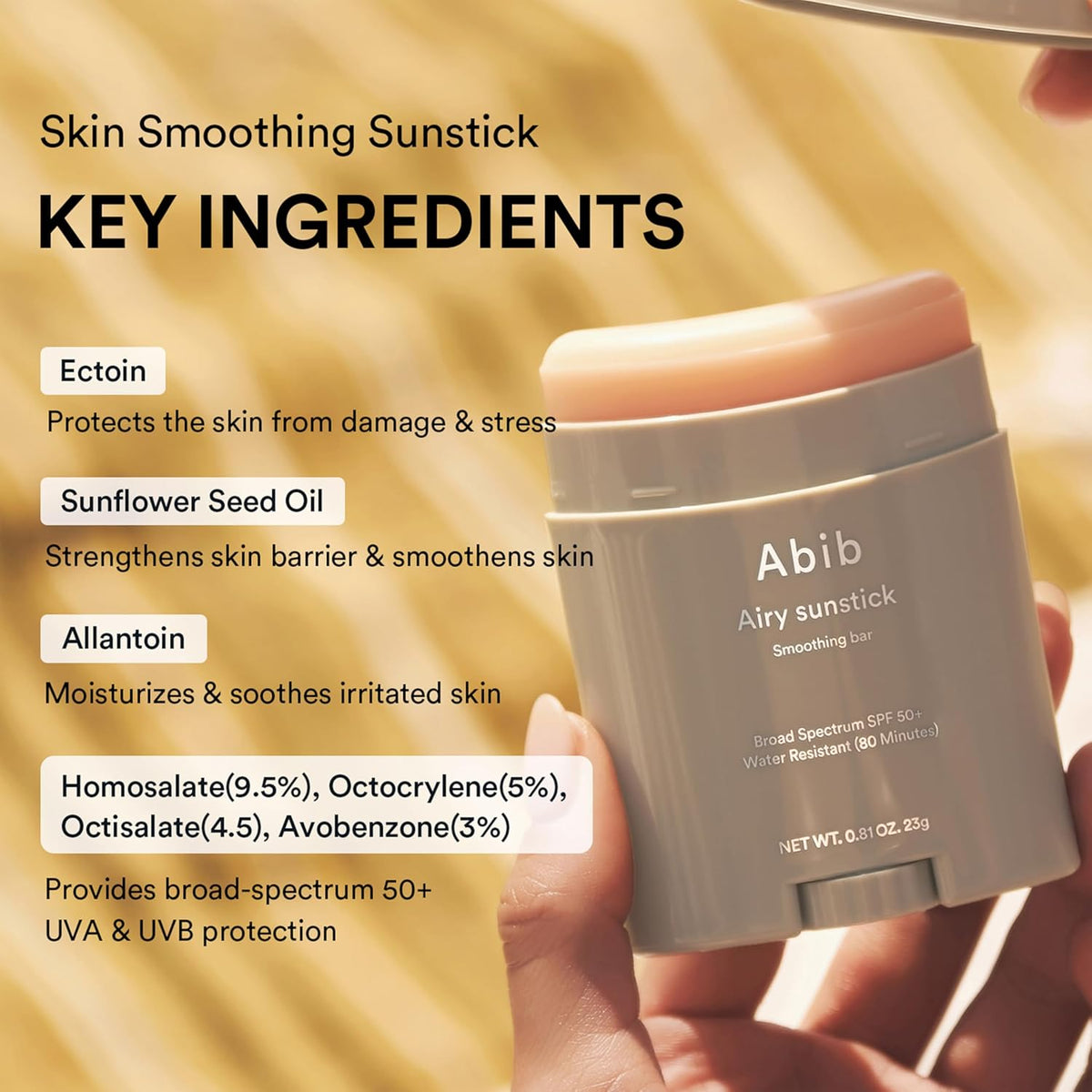 SPF50+ Broad Spectrum Airy Sunstick Protection Bar - photo 3