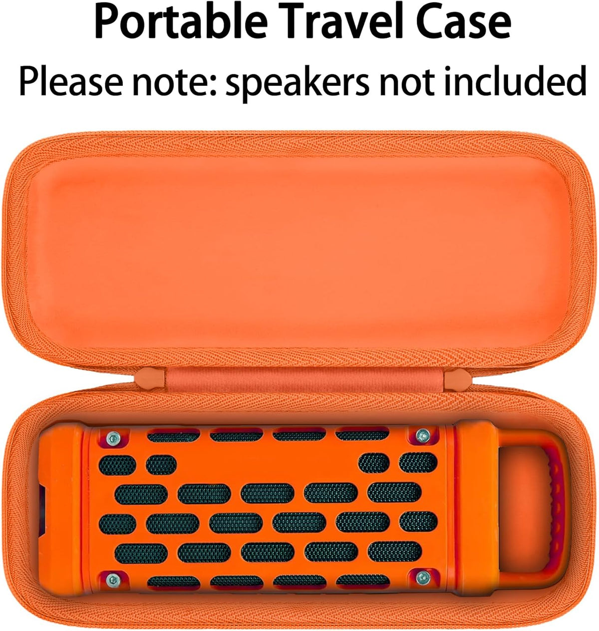 Orange Shockproof Hard Carrying Case with Handle for Ranger Loud Outdoor Bluetooth 5.4 Speaker - photo 3