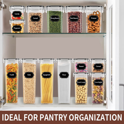 Set de recipientes herméticos para alimentos con tapas - 24 PCS, libre de BPA
