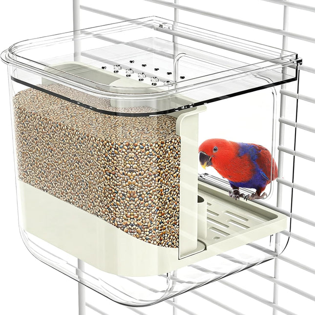 Bird Feeder for Cage, Automatic Bird Feeder, Multifunctional Parrot Seed