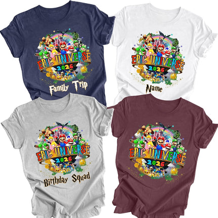 Universal Family Vacation Shirt Custom Epic Theme Park T-Shirt for Women | Men Natural