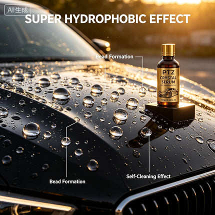 2Pack PTZ Crystal Serum for Cars – Advanced Graphene Ceramic Coating for Cars(100ML), 9H Graphene Coating for Auto Car Detailing, Gloss Hydrophobicty Anti Scratch (1*PC)