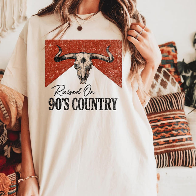 Raised in the 90s Country Shirt, Vintage Western Tee
